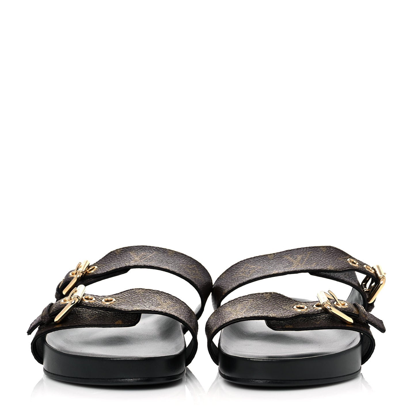 Monogram Bom Dia Mule Sandals 39 Black