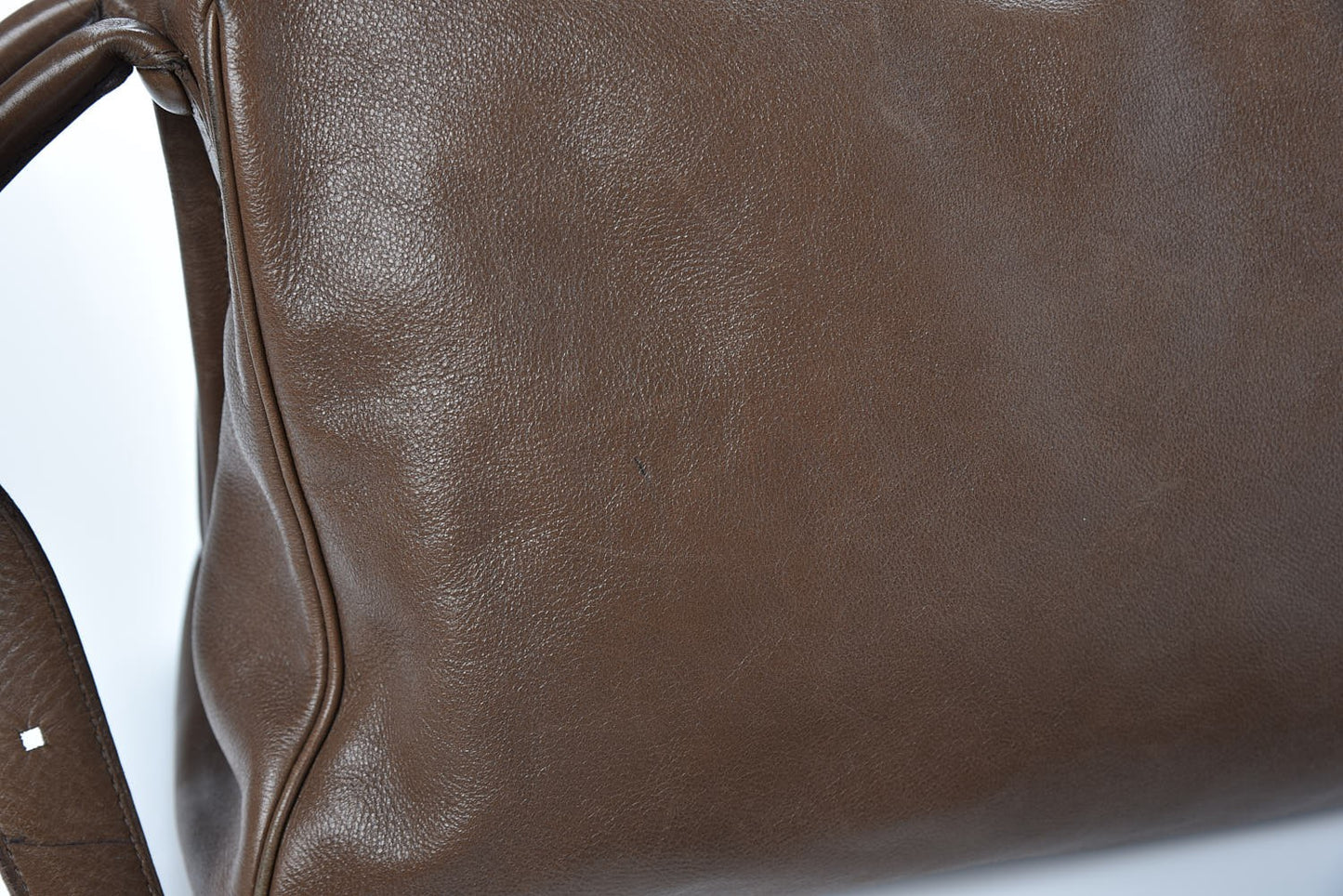 Calfskin Brillant Besace Brown