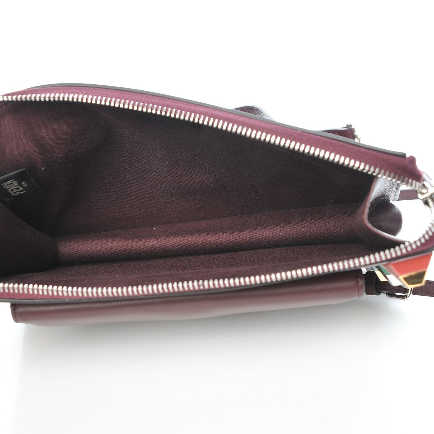 Vitello Dolce Studded Mini 2Jours Pouch Bordeaux Multicolor