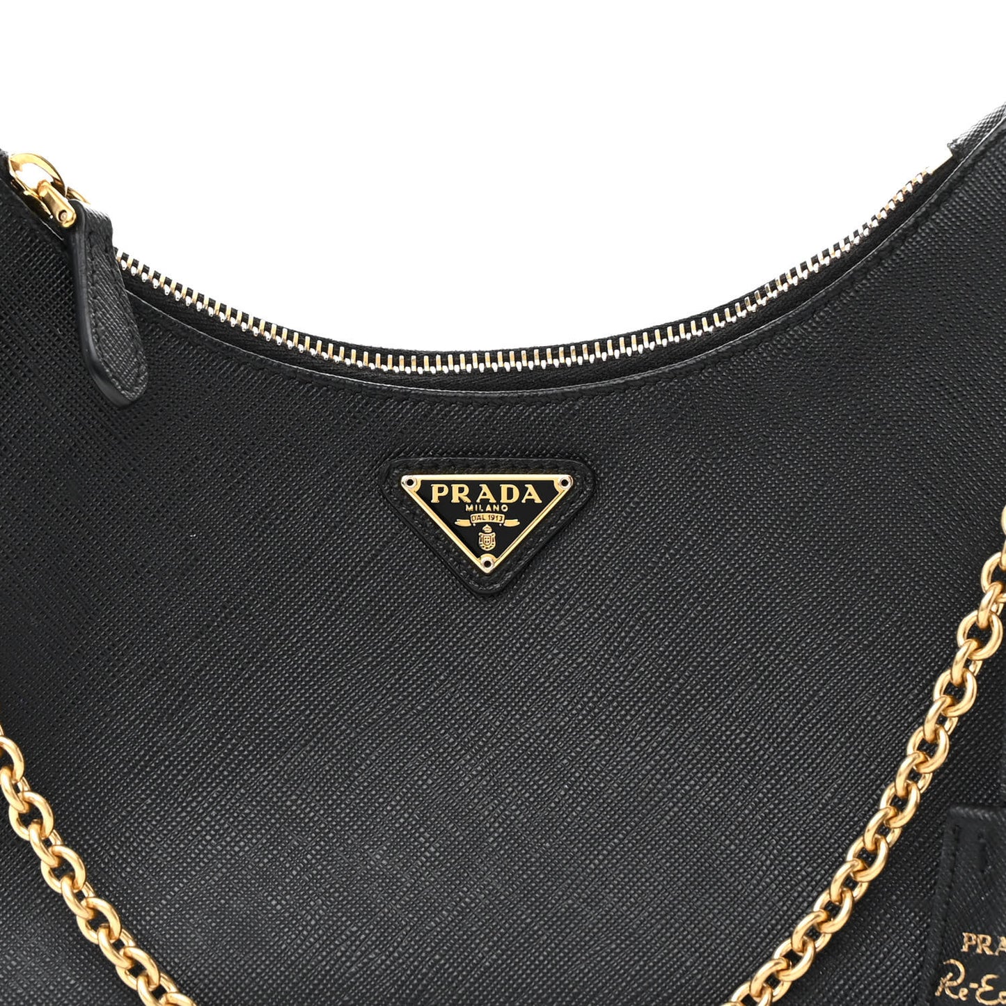 Saffiano Lux Re-Edition 2005 Shoulder Bag Black