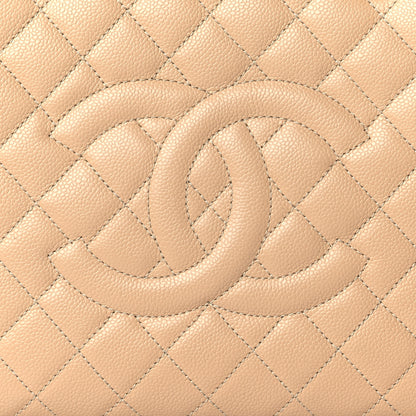 Chanel Caviar Quilted Grand Shopping Tote GST Beige 8 of 10