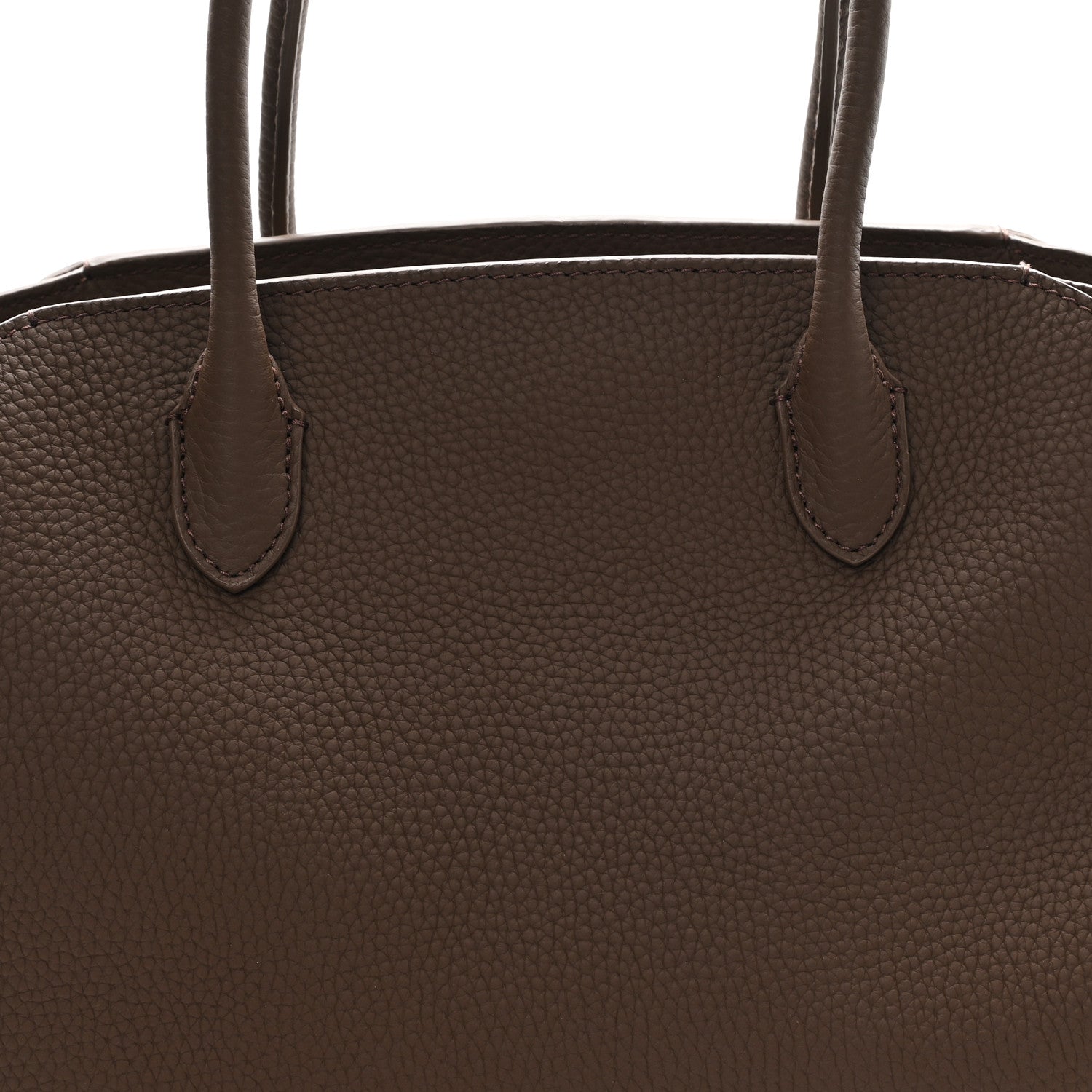 The Row Grained Calfskin Marlo 12 Tote Bag Dark Olive 7 of 9