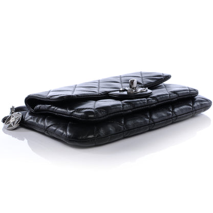 Chanel Lambskin Mineral Nights Flap Wristlet Black 4 of 11