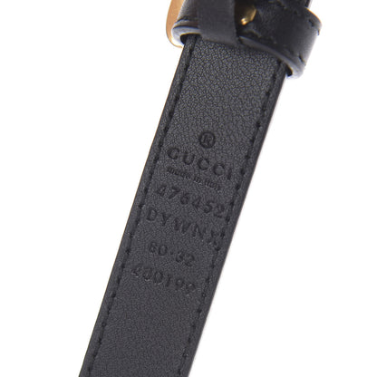 Gucci Calfskin Queen Margaret Bee Belt 80 32 Black 5 of 5