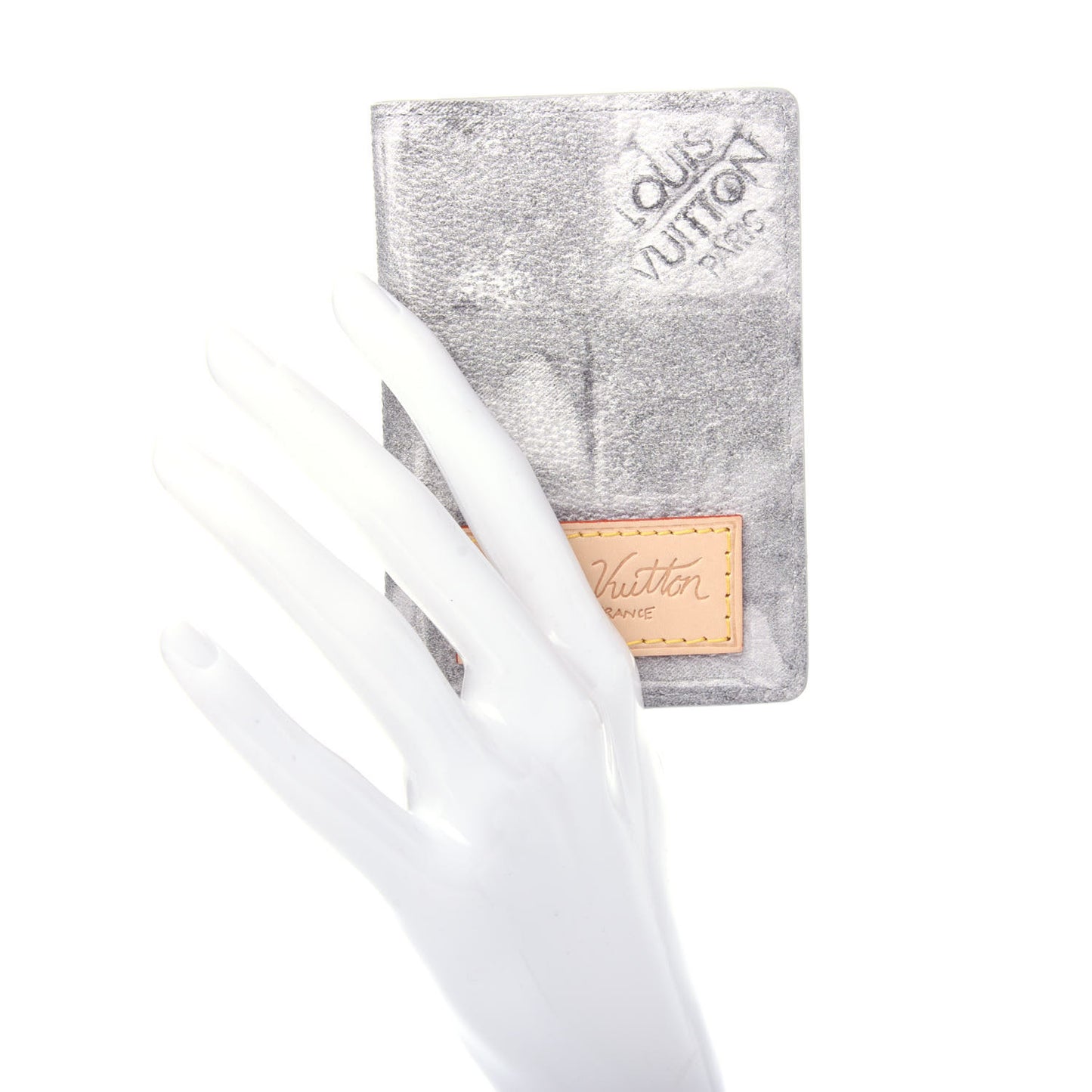 Damier Salt Pocket Organizer Stone Grey