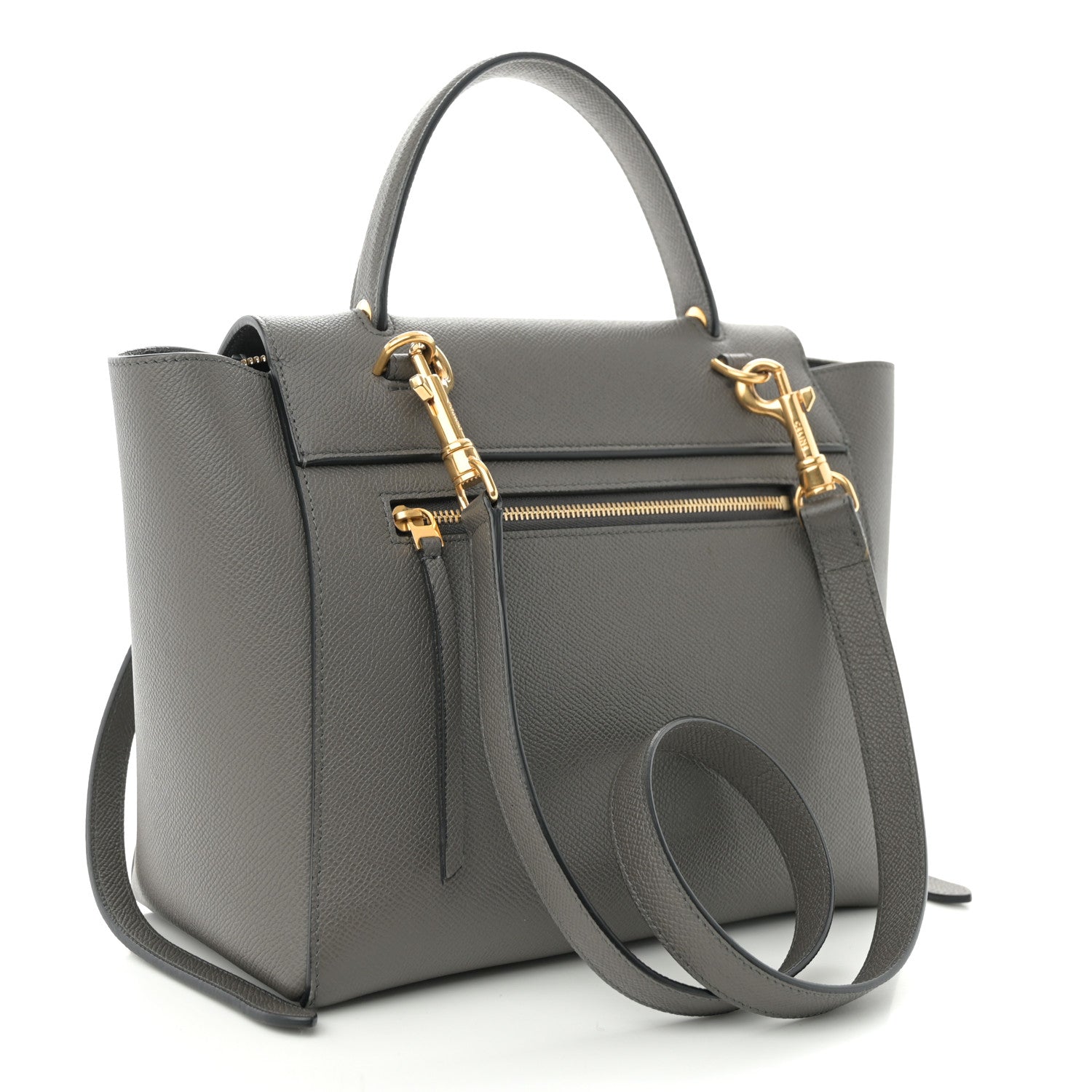 Celine Grained Calfskin Micro Belt Bag Grey 3 of 11