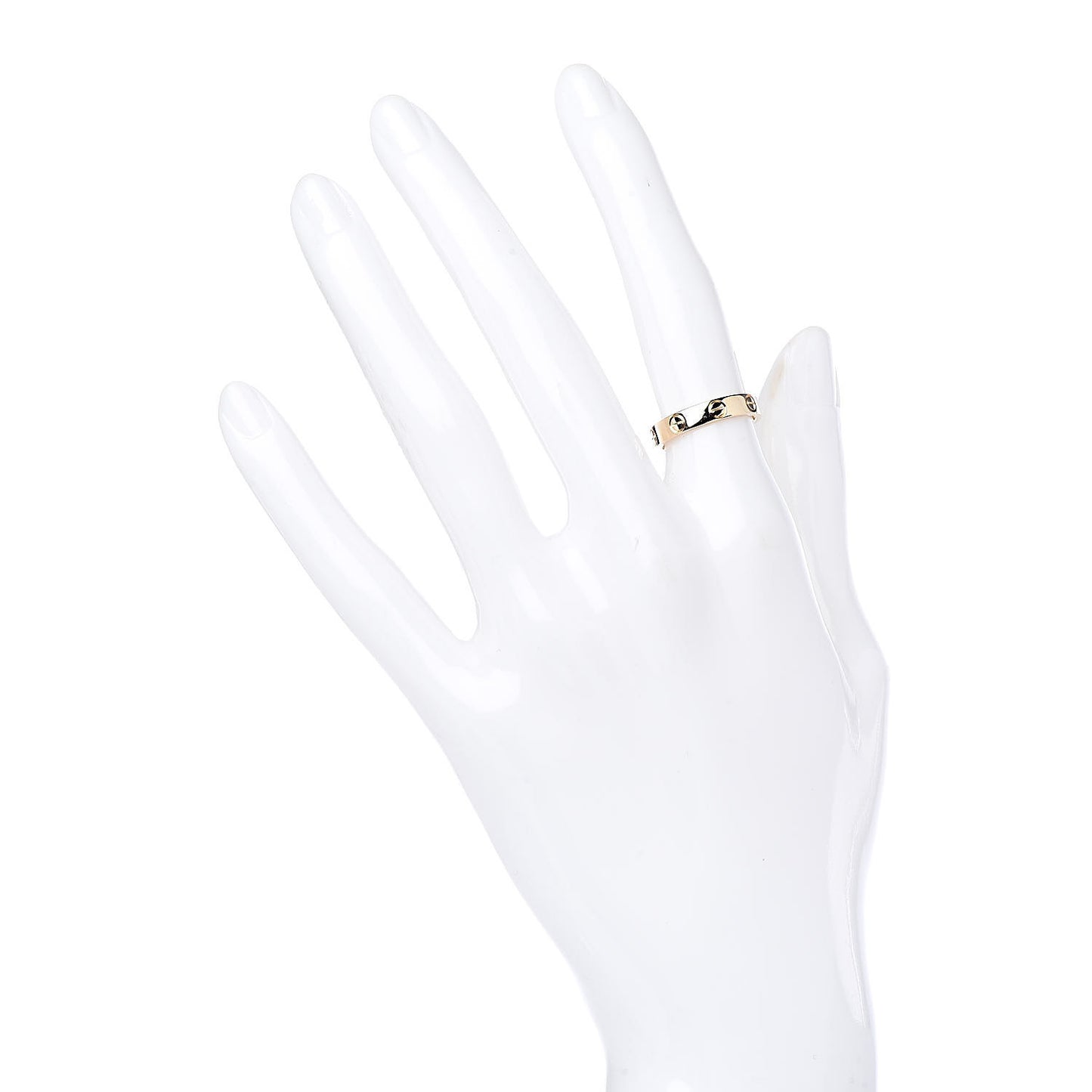 18K Yellow Gold 3.5mm LOVE Wedding Band Ring 49 5