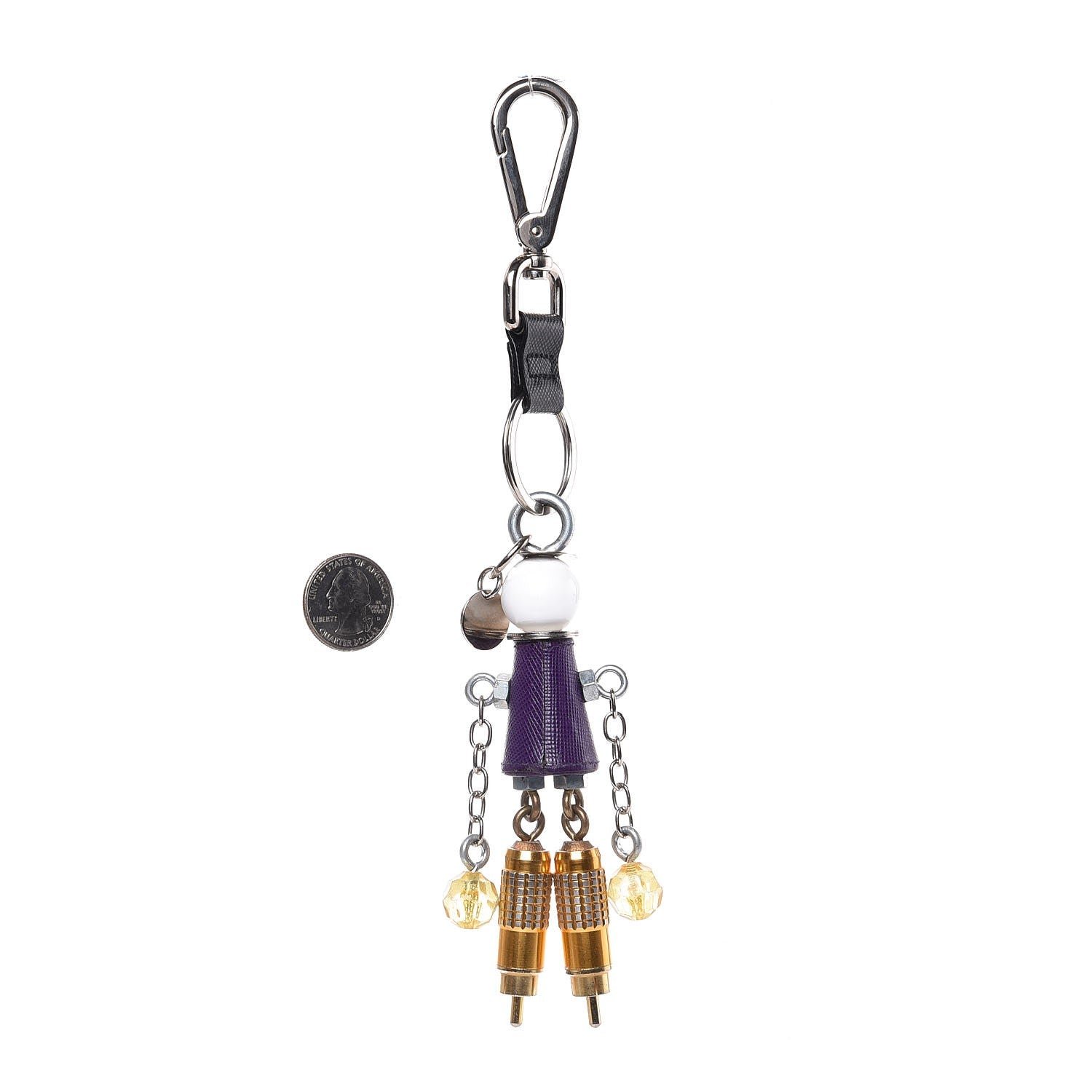 Prada Robot Trick Keychain Purple 2 of 4