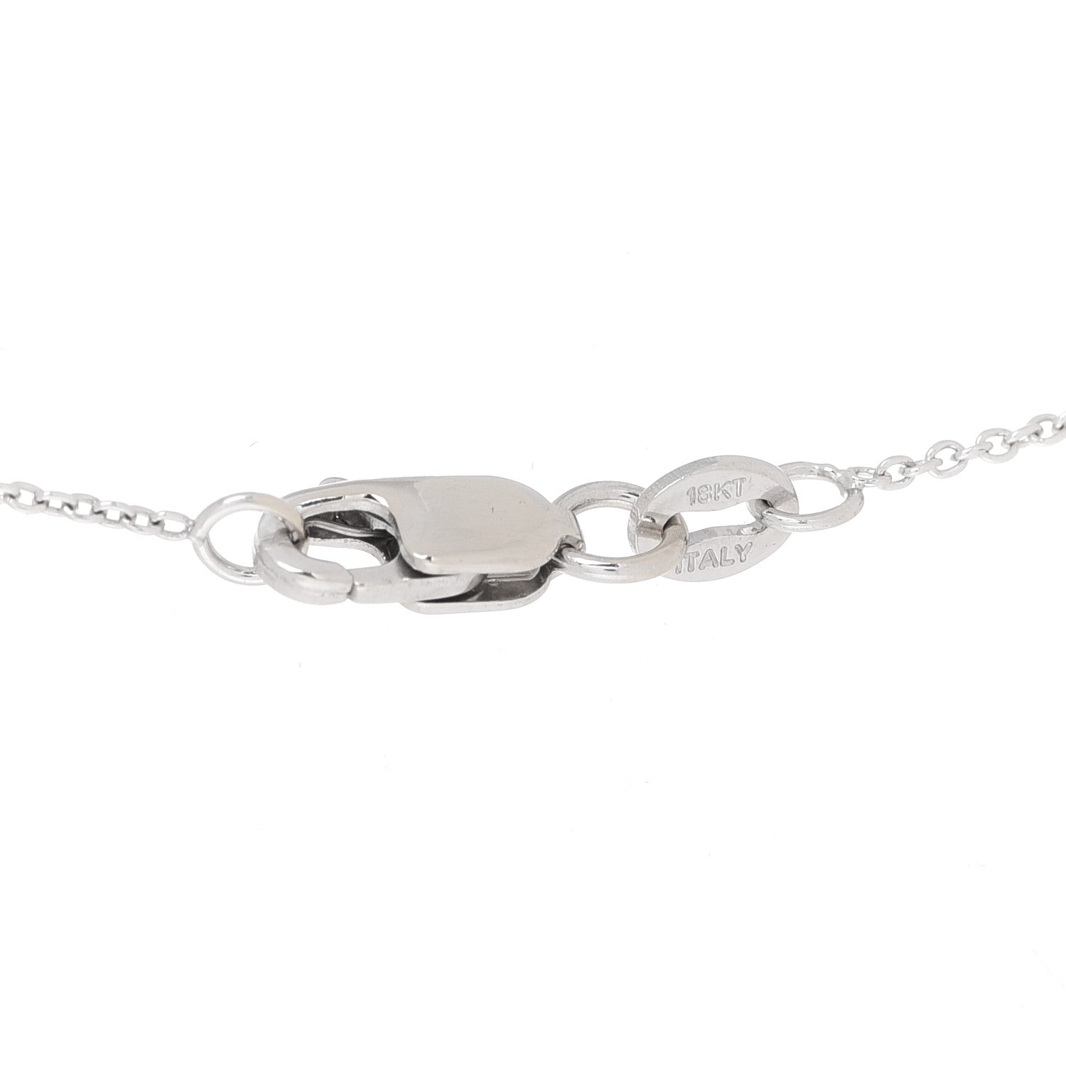 Roberto Coin 18K White Gold Diamond Love Letter A Pendant Necklace 5 of 7