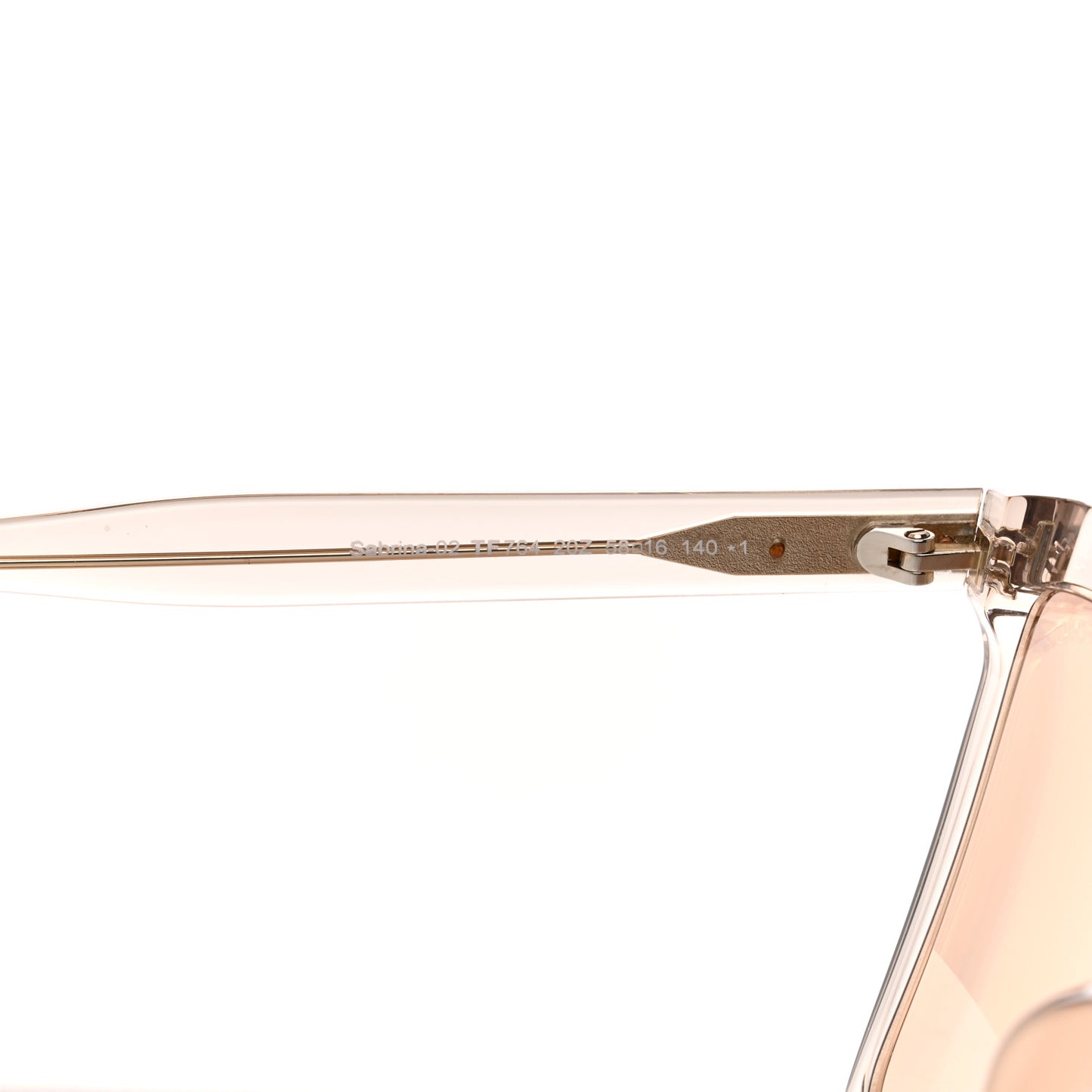 Acetate Polarized Sabrina Cat Eye Sunglasses TF764 Beige
