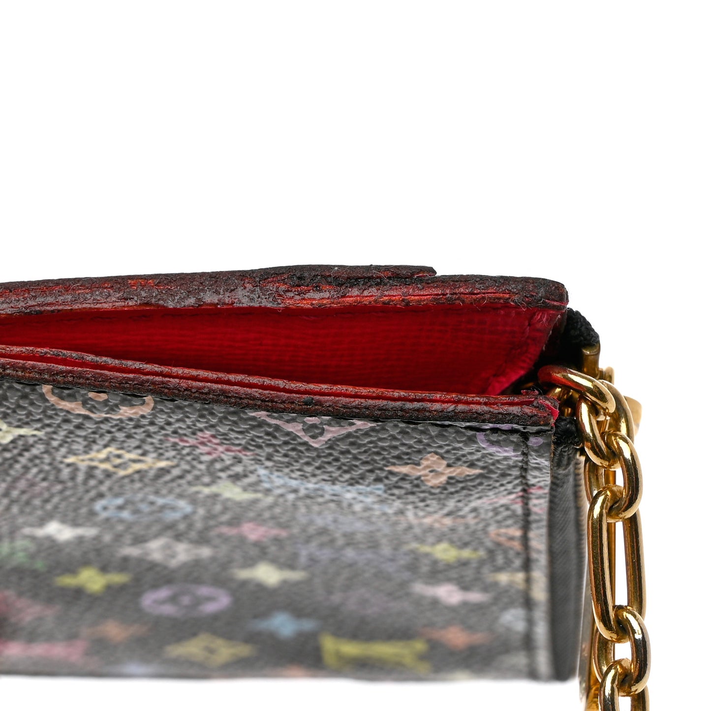 Monogram Multicolor Key Pouch Black Grenade