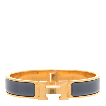Hermes Enamel Narrow Clic Clac H Bracelet PM Ardoise 1 of 6