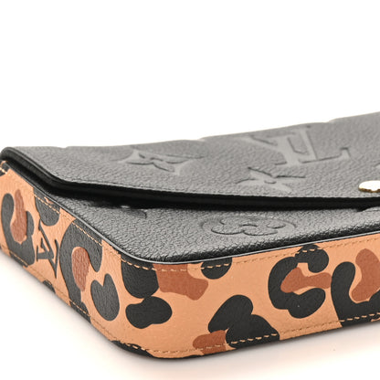 Louis Vuitton Empreinte Monogram Giant Wild At Heart Felicie Pochette Black 9 of 10