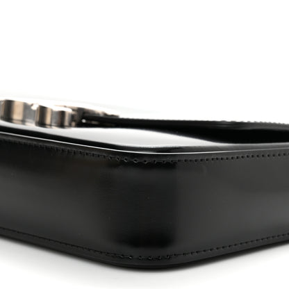 Celine Shiny Calfskin Triomphe Chain Shoulder Bag Black 10 of 10