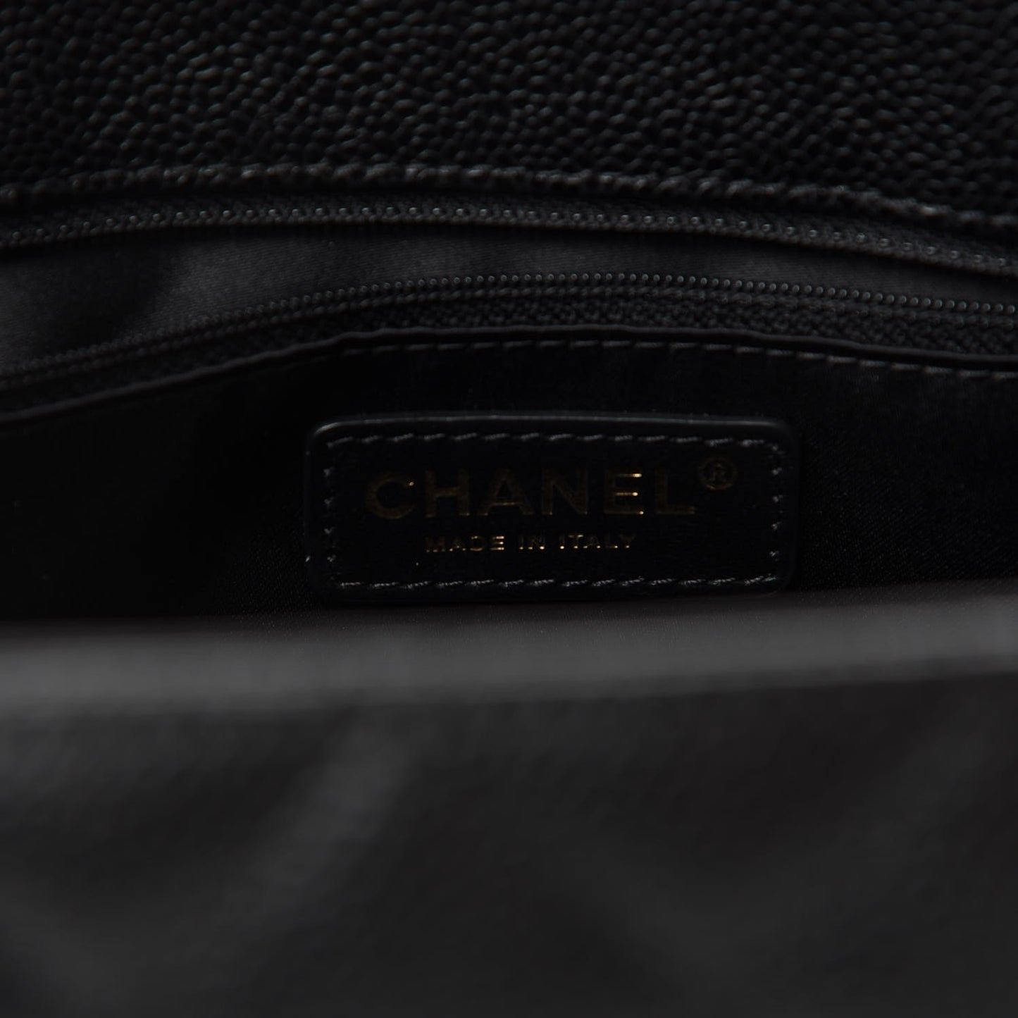 Caviar Quilted Grand Shopping Tote GST Black
