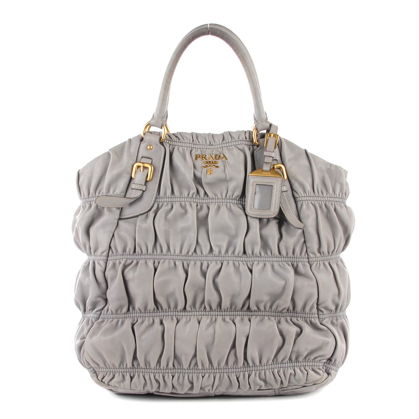 Nappa Gaufre Large Tote Nuvola