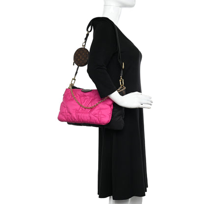 Louis Vuitton Econyl Monogram Pillow Maxi Multi Pochette Accessories Black Fuchsia 2 of 11