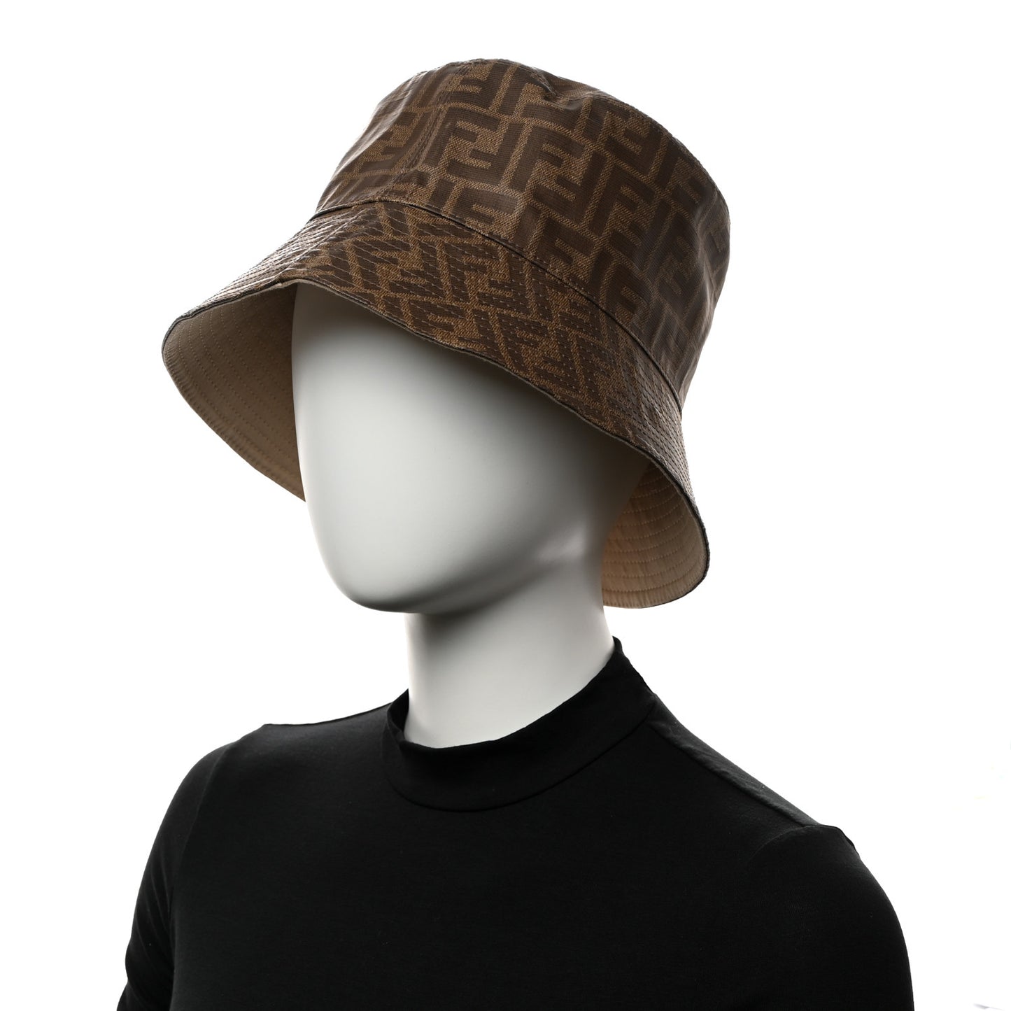 Technical Fabric FF Reversible Bucket Hat S Tobacco Beige