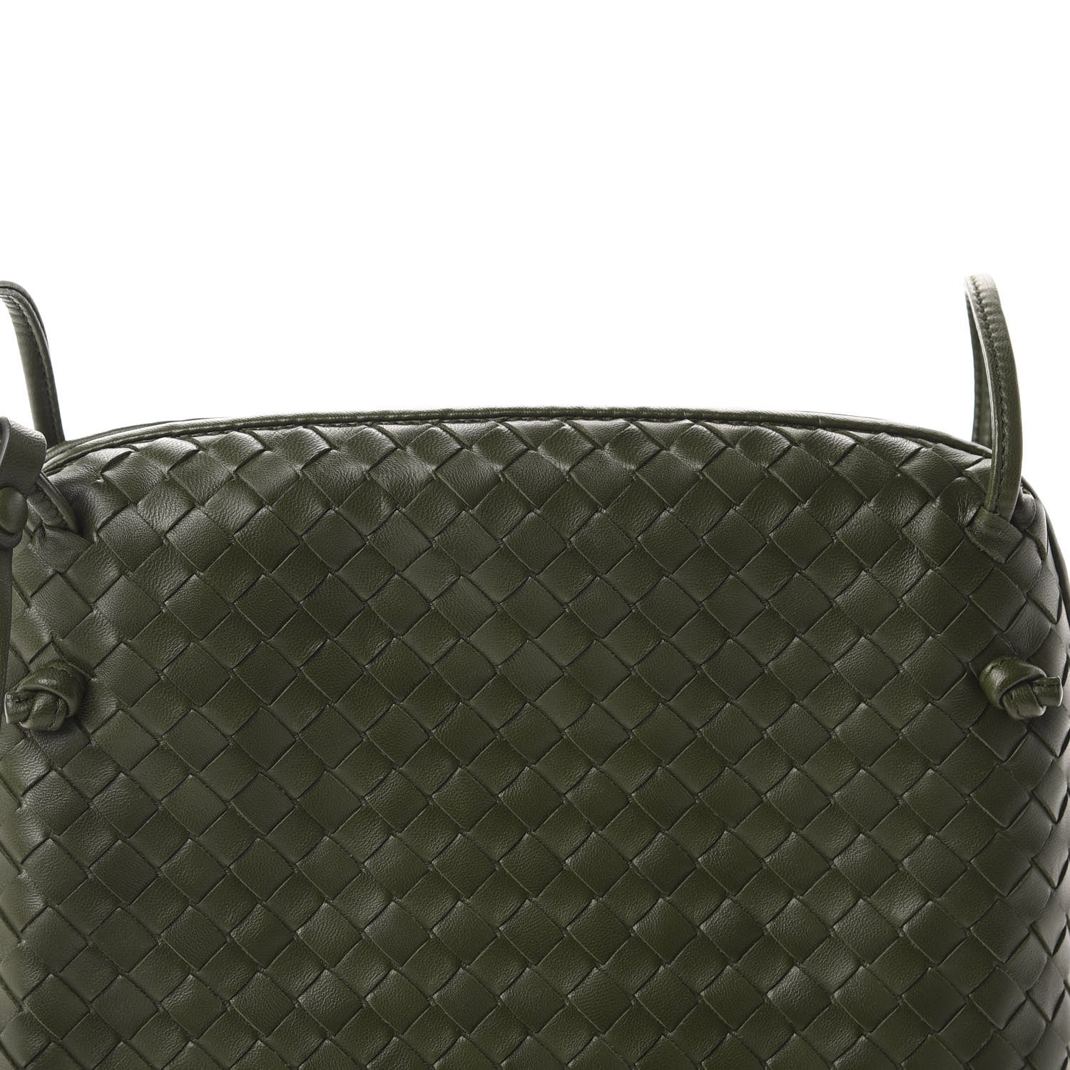 Bottega Veneta Nappa Intrecciato Nodini Crossbody Messenger Moss 9 of 10