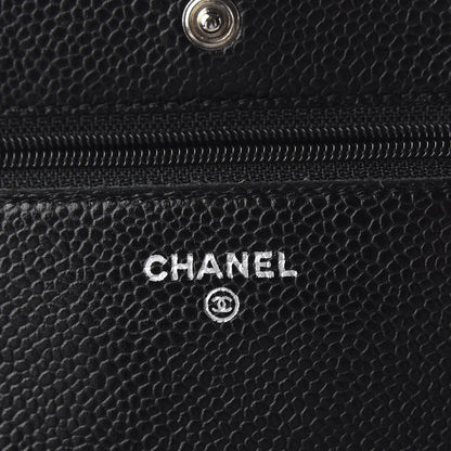 Chanel Caviar Quilted Wallet On Chain WOC Black 8 of 9