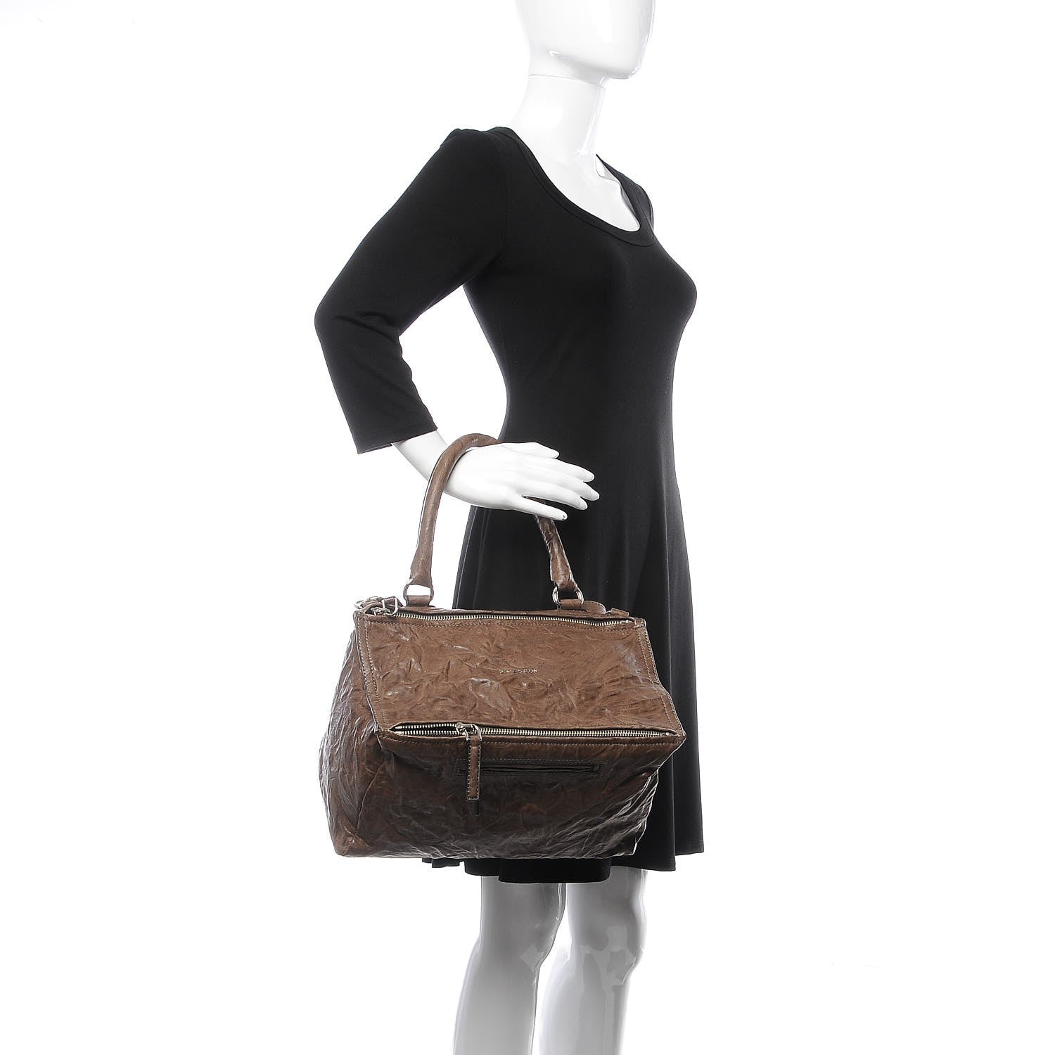 Givenchy Tumbled Sheepskin Medium Pandora Charcoal 3 of 8