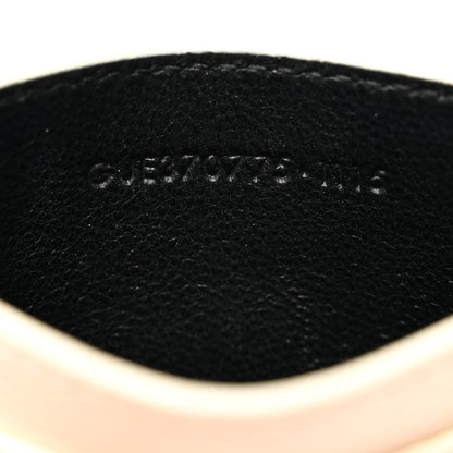 Saint Laurent Grain De Poudre Matelasse Chevron Monogram Credit Card Case Crema Soft 7 of 7
