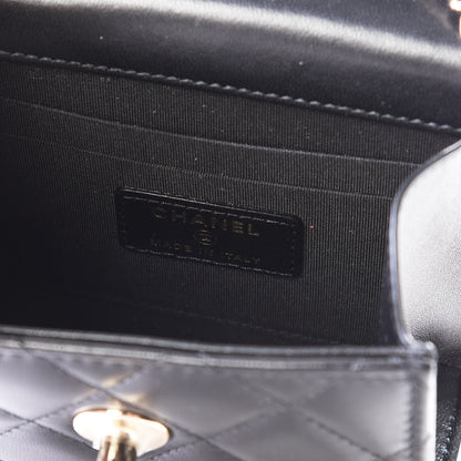 Chanel Lambskin Quilted Mini Trendy CC Chain Wallet Black 9 of 12