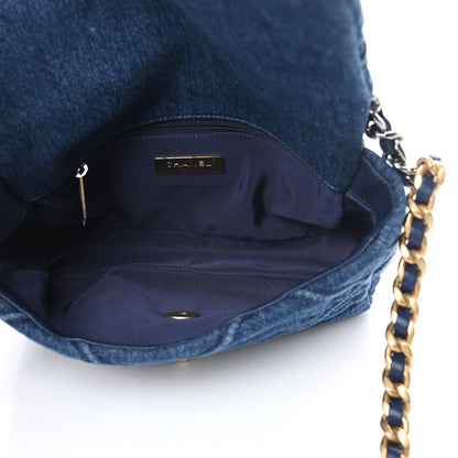 Chanel Denim Quilted Medium Chanel 19 Flap Blue 5 of 11