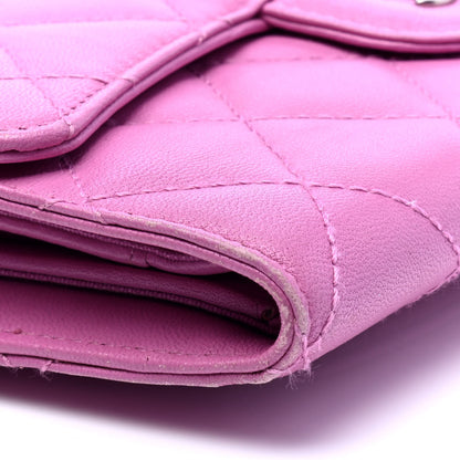 Chanel Lambskin Quilted Large Flap Wallet Violet 7 of 7