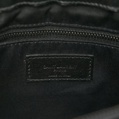 Saint Laurent Calfskin Y Quilted Monogram Monochrome Medium Loulou Chain Satchel Black 7 of 11