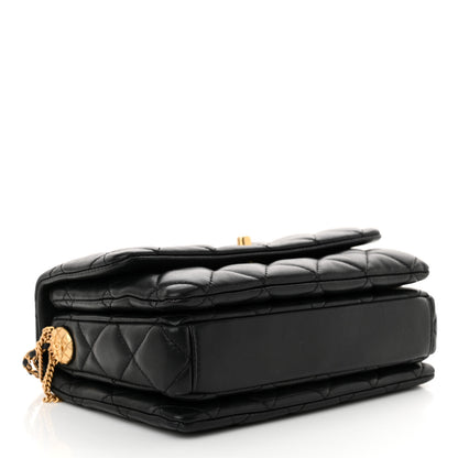 Chanel Lambskin Quilted Mini Medallion Multi Chain Flap Black 4 of 10