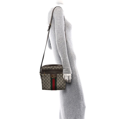 Gucci GG Supreme Monogram Web Small Ophidia Messenger Bag Brown 2 of 10