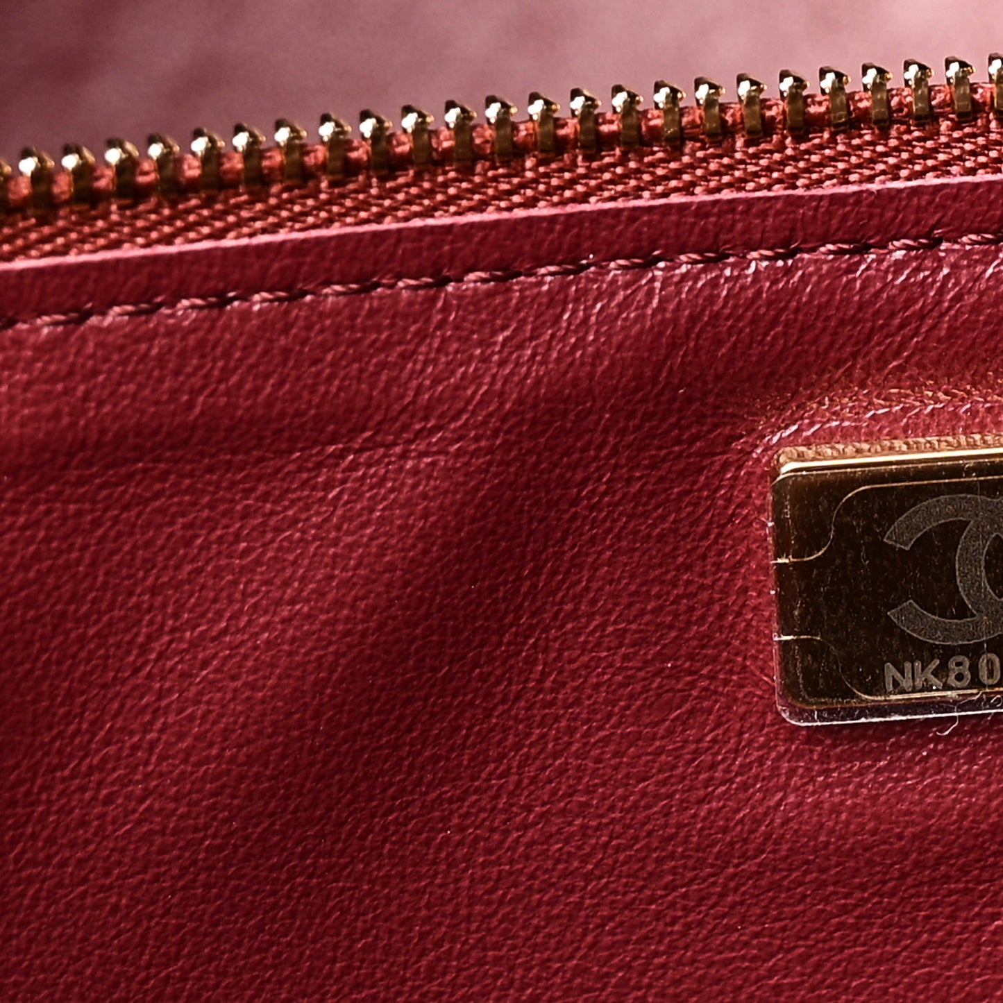 Grained Calfskin Souplissimo Maxi Flap Burgundy