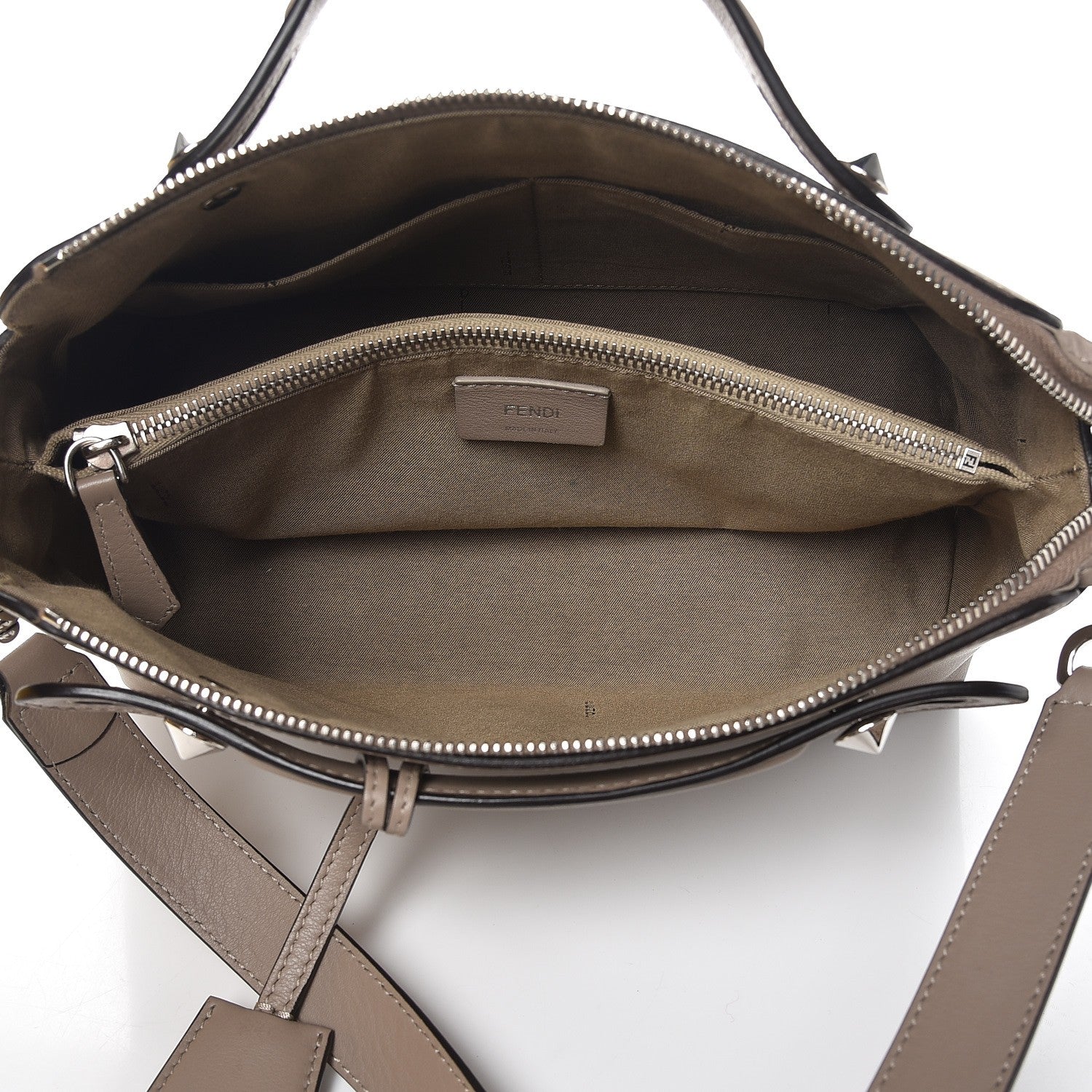 Fendi Vitello Dolce Medium By The Way Boston Bag Tortora 4 of 12