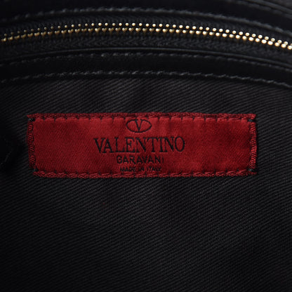 Valentino Garavani Vitello Large Rockstud Zip Wristlet Pouch Black 6 of 6