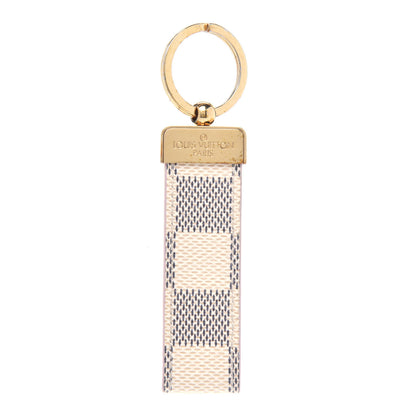 Louis Vuitton Damier Azur Dragonne Key Holder Rose Ballerine 1 of 3