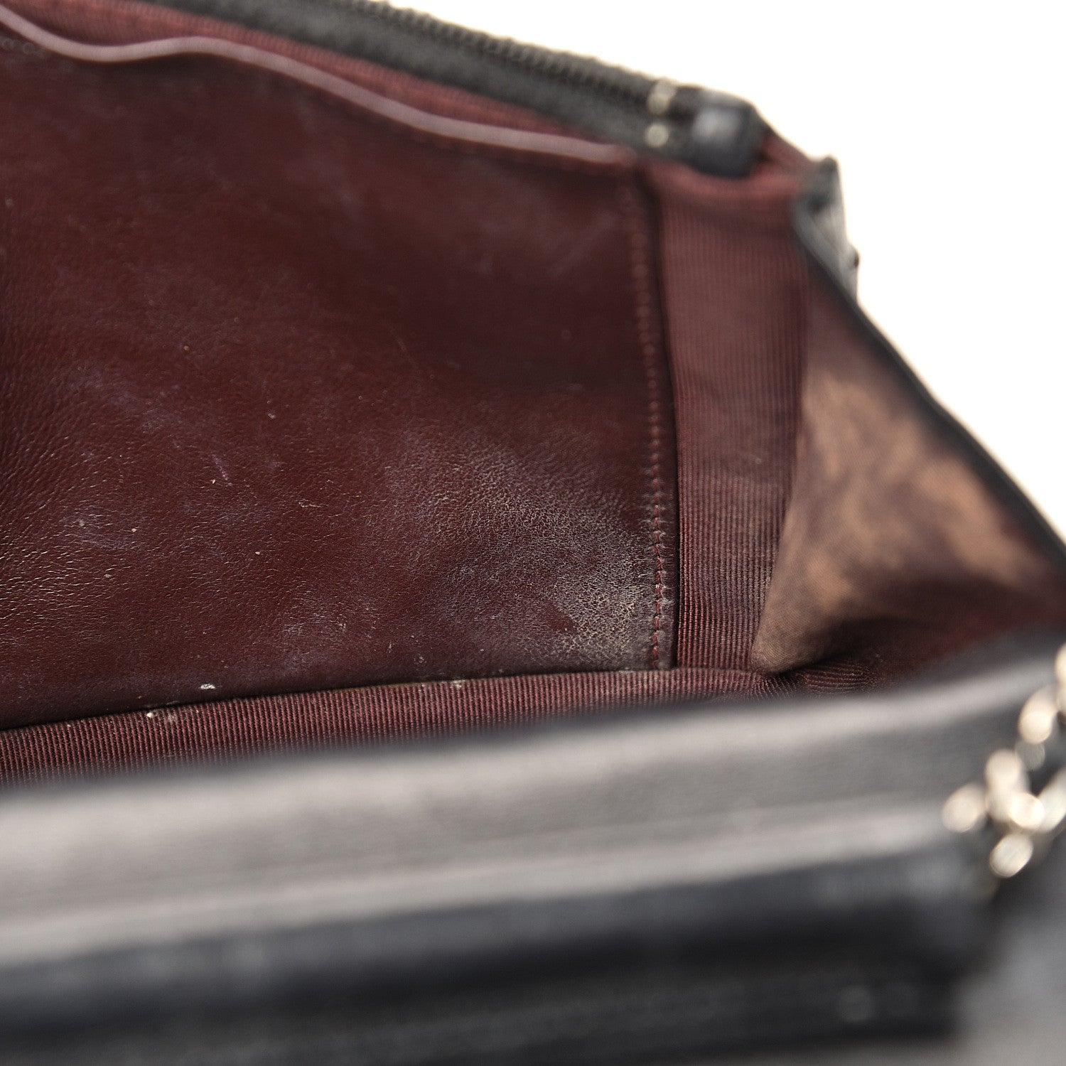 Chanel Lambskin Quilted Wallet On Chain WOC Black 15 of 24