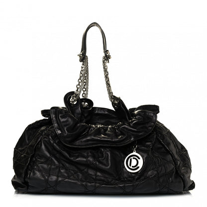 Christian Dior Lambskin Cannage Le Trente Tote Black 1 of 7