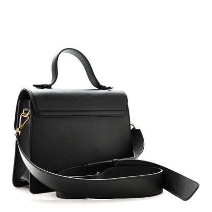 Versace Calfskin La Medusa Top Handle Shoulder Bag Black 3 of 9