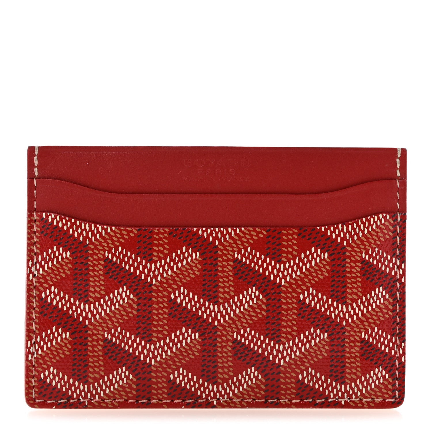 Goyard Goyardine Saint Sulpice Card Holder Red 1 of 8