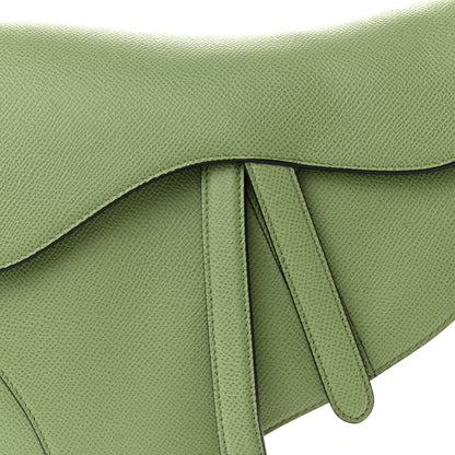 Christian Dior Grained Calfskin Saddle Bag Green 8 of 10