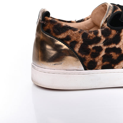 Christian Louboutin Pony Hair Spikes Orlato Flat Sneakers 38.5 Leopard 12 of 26