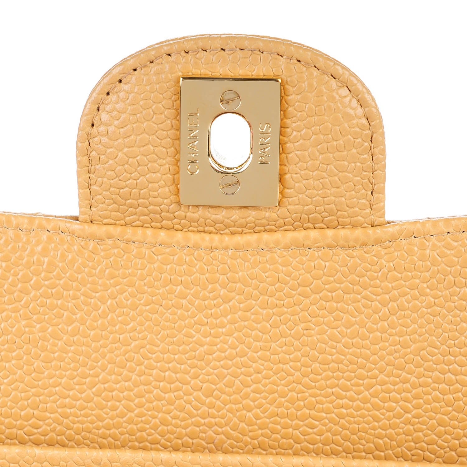 Chanel Caviar Quilted Medium Double Flap Beige 8 of 9