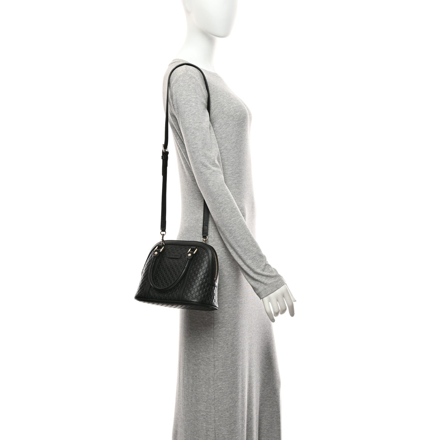 Microguccissima Mini Dome Bag Black