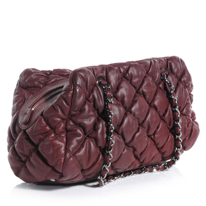 Chanel Leather Bubble Quilt Bowler Bordeaux 3 of 7