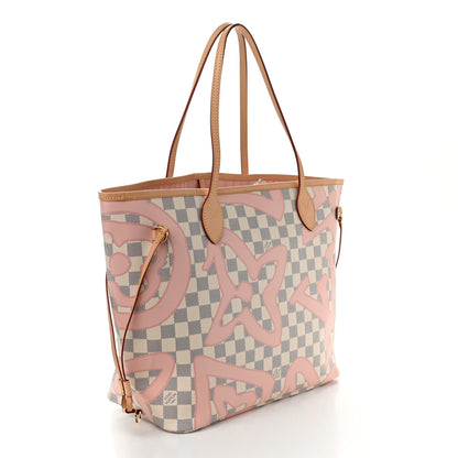 Louis Vuitton Damier Azur Tahitienne Neverfull MM 3 of 10