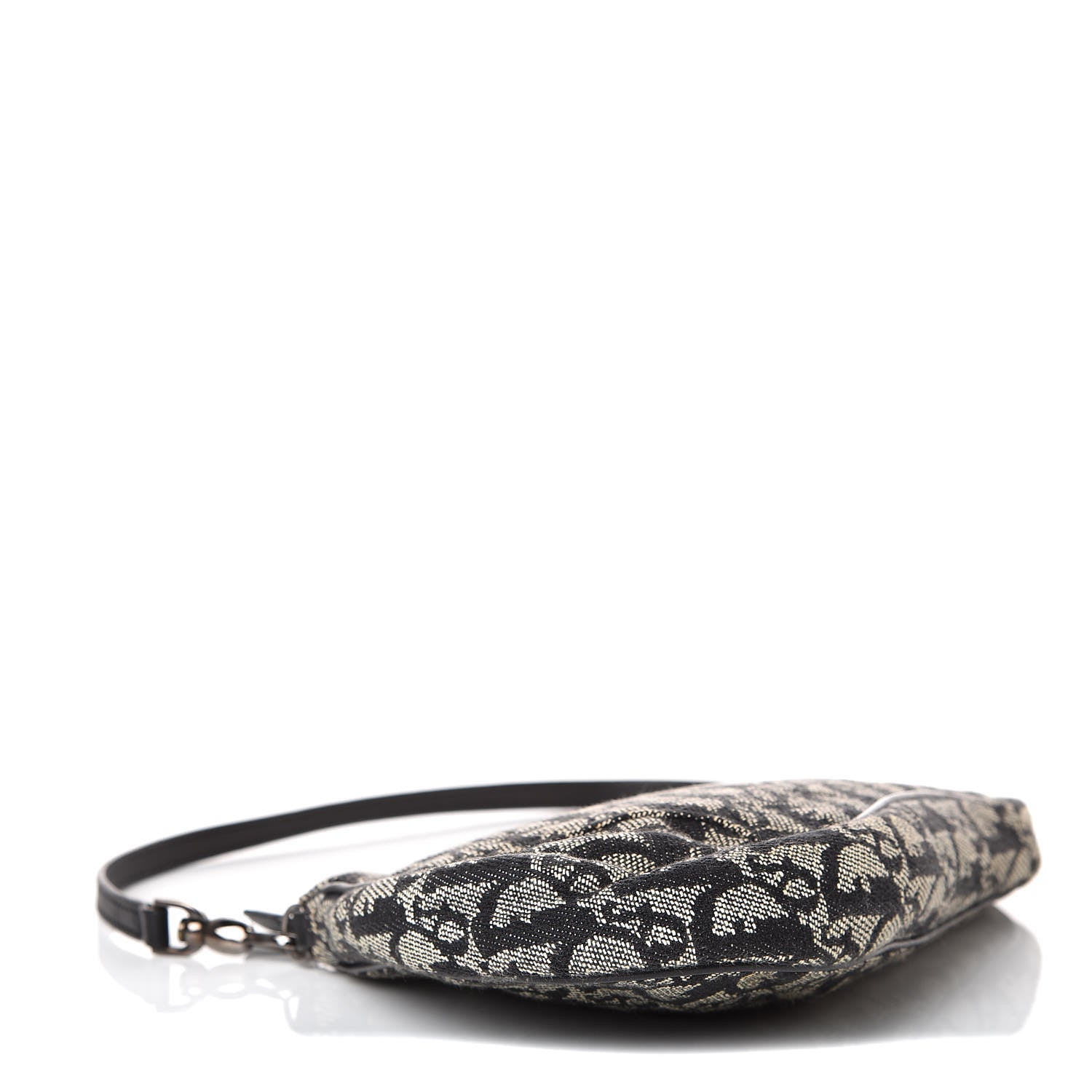 Christian Dior Monogram Mini Saddle Pochette Black 4 of 9