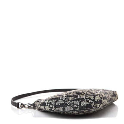 Christian Dior Monogram Mini Saddle Pochette Black 4 of 9
