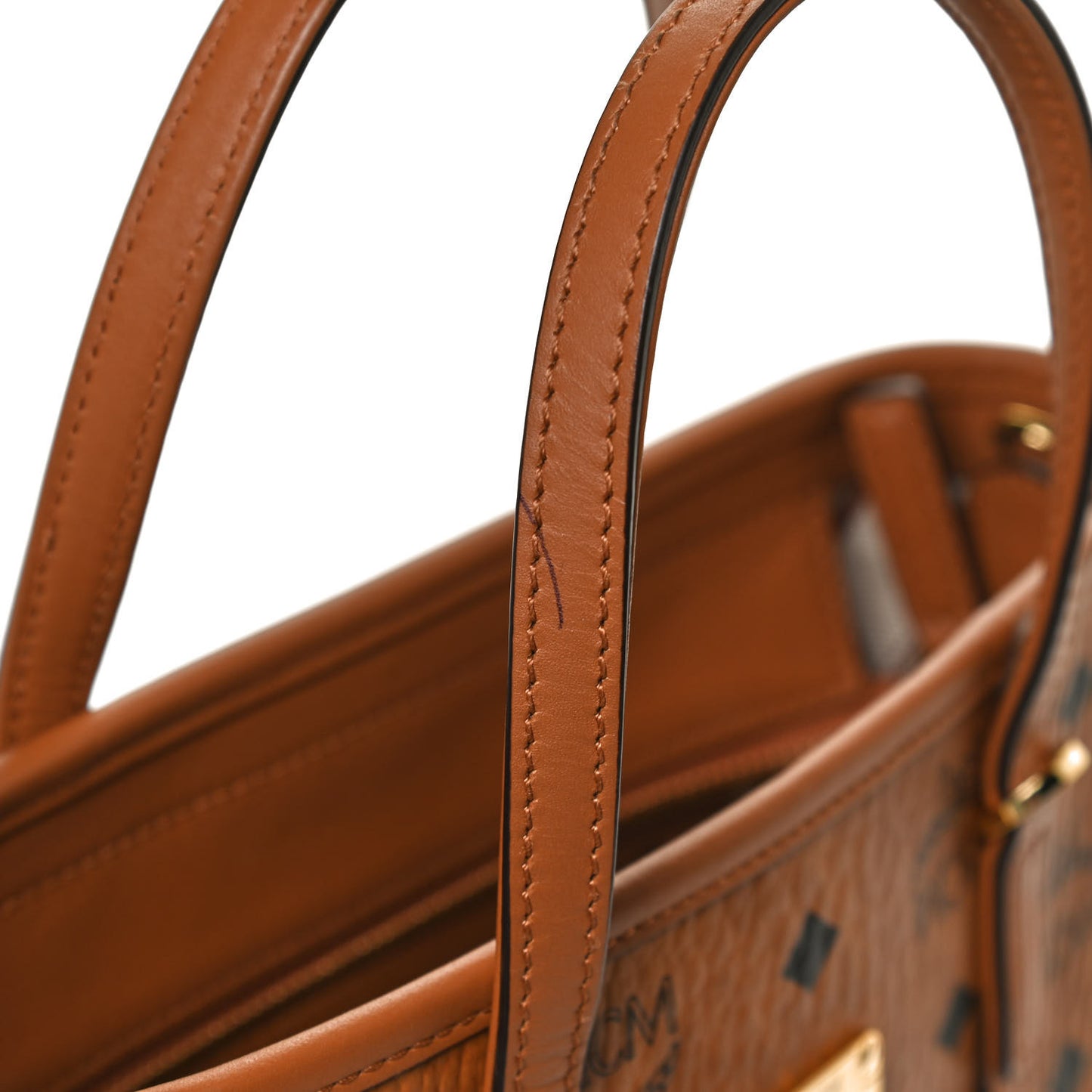 Visetos Mini Toni Shopper Tote Cognac