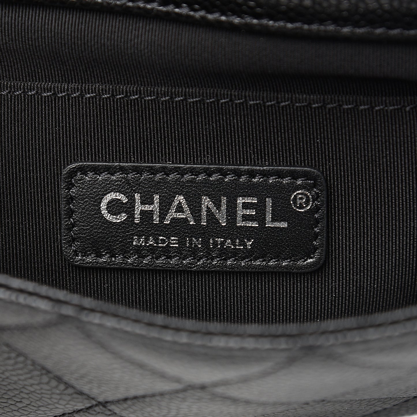 Caviar Quilted Incognito Mini Square Flap Black